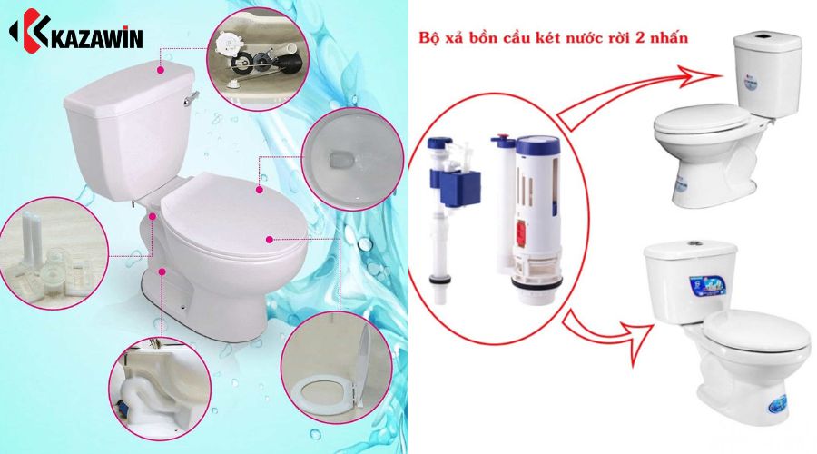 cấu tạo bồn cầu ngồi 2