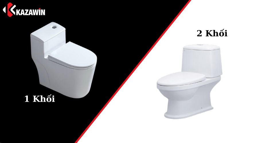so sánh bồn cầu 1 khối và 2 khối