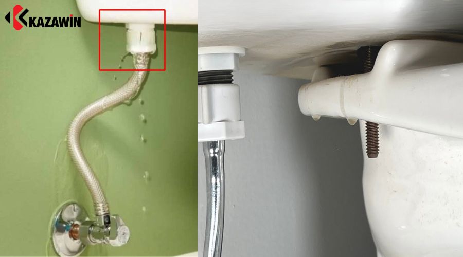 Dấu hiệu nhận biết bồn cầu bị rỉ nước