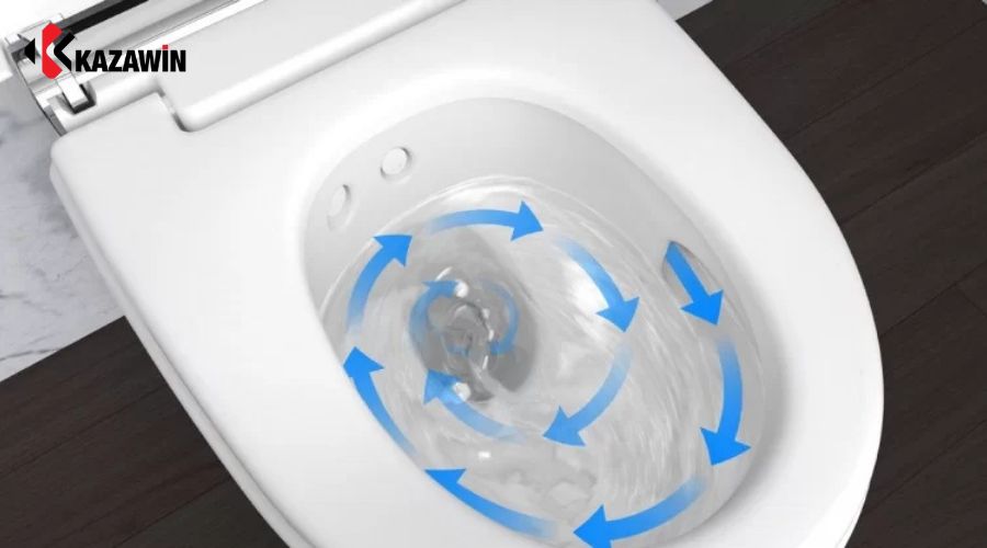 hiện tượng bồn cầu xả nước không xoáy​ 