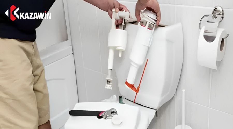 bồn cầu không xả được nước​
