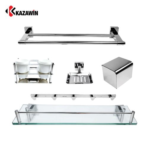 PHỤ KIỆN 6 MÓN ĐẾ VUÔNG KAZAWIN KPKG 304