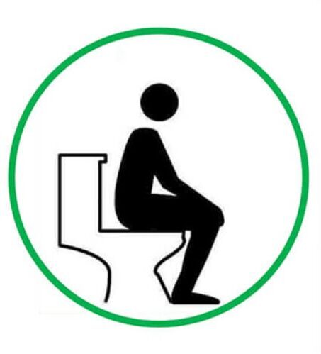 ngồi bồn cầu đúng cách​