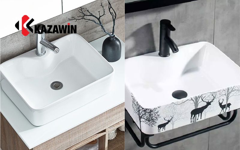 Chậu lavabo đặt bàn và treo tường