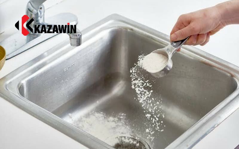 Cách thông chậu lavabo với baking soda và giấm