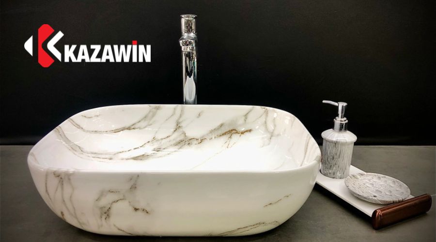 Chậu lavabo bằng composite 