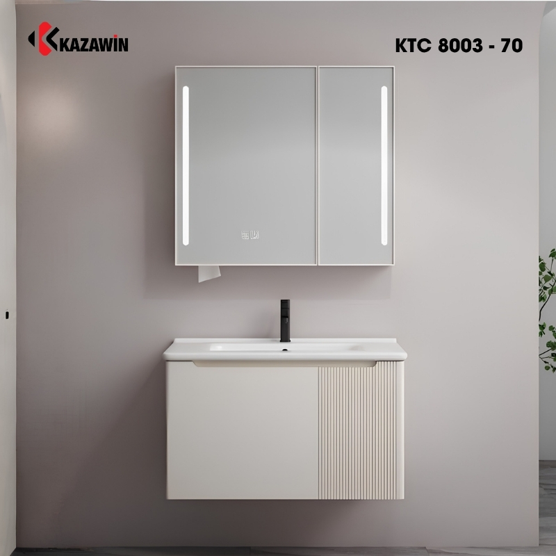 Bộ tủ chậu lavabo KTC 8003 - 70 Bộ tủ chậu lavabo KTC 8003 - 70