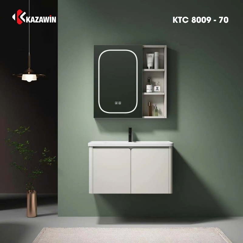 Bộ tủ chậu lavabo KTC 8009 - 70 Bộ tủ chậu lavabo KTC 8009 - 70