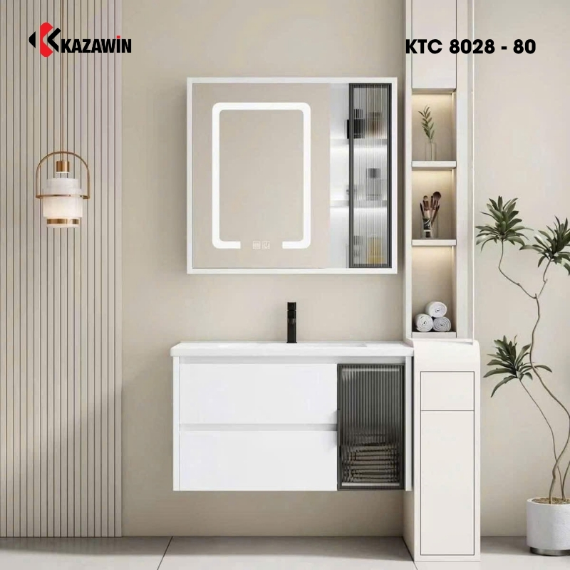 Bộ tủ chậu lavabo 8028 - 80 Bộ tủ chậu lavabo 8028 - 80
